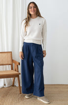 TWOTHIRDS Wando sweater ecru neps van o.a. 52% gerecylced katoen dames | Sophie Stone