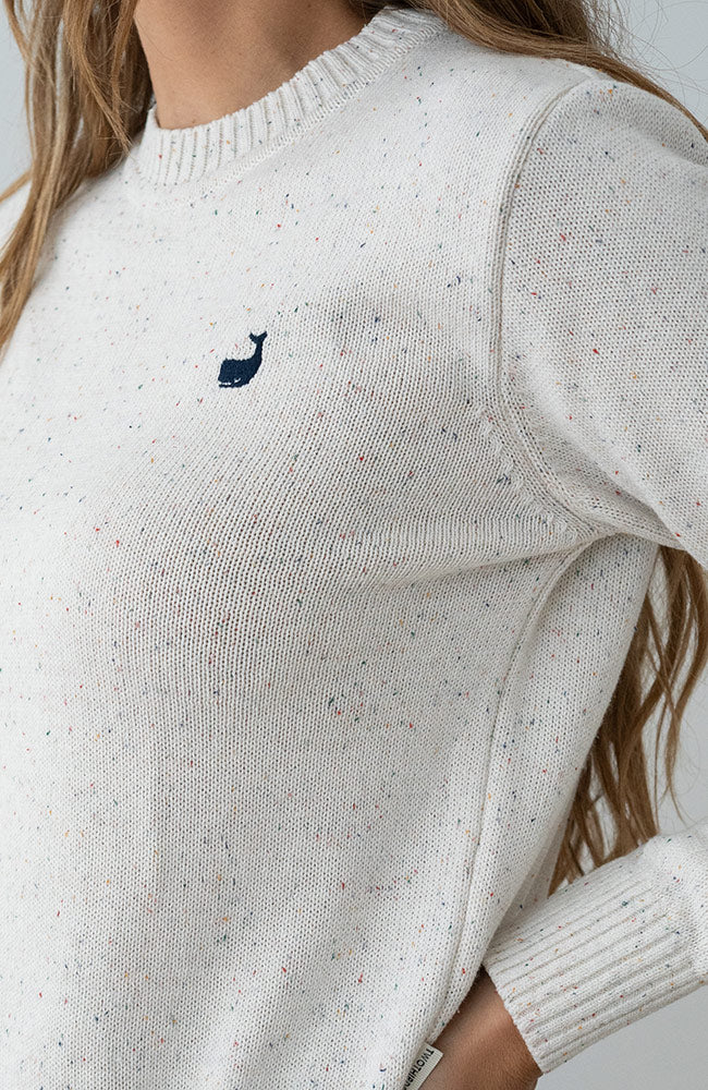 TWOTHIRDS Wando sweater ecru neps van o.a. 52% gerecylced katoen dames | Sophie Stone