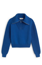Thinking MU Tanit sweater gebreid blauw voor dames | Sophie Stone