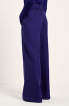 Lanius wide leg broek violet van TENCEL vrouw | Sophie Stone