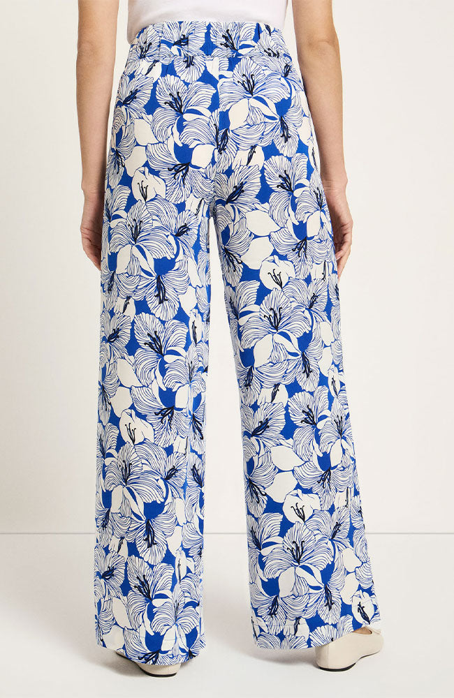 Lanius wide leg broek bloom lapis van lyocell TENCEL voor dames | Sophie Stone