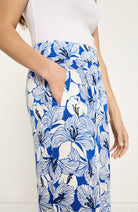 Lanius wide leg broek bloom lapis van TENCEL voor vrouwen | Sophie Stone
