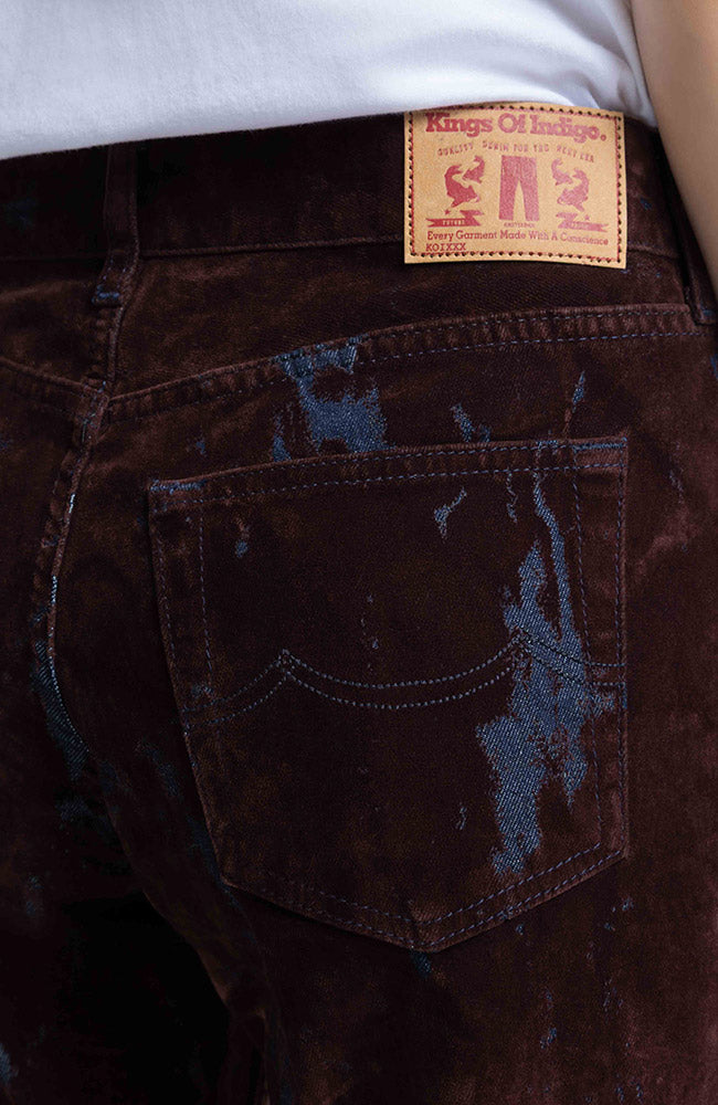 Kings of Indigo Teruko broek fudge paars 100% GOTS bio katoen voor dames | Sophie Stone