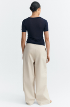 Thinking MU Noctis Top blau Lyocell TENCEL für Damen | Sophie Stone