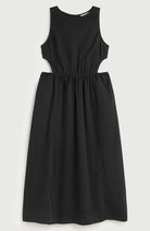 Thinking MU Kin dress in black, made from organic cotton for women | Sophie Stone