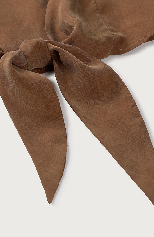 Thinking MU Solea cupro top bruin dames | Sophie Stone