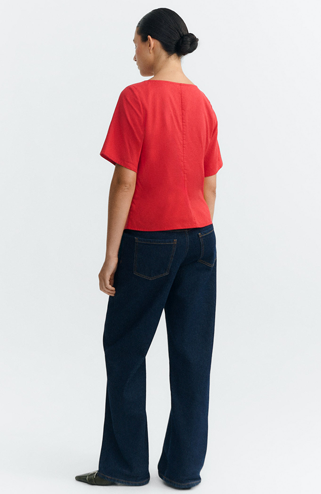 Thinking MU Leia Clavel Blouse, Red Hemp, Women's | Sophie Stone