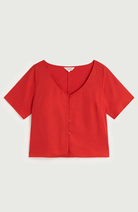 Thinking MU Leia Clavel Blouse, Red Hemp, Women's | Sophie Stone