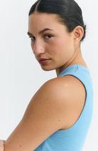 Thinking MU Juliette top blue organic cotton for women | Sophie Stone