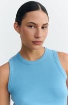 Thinking MU Juliette top blue organic cotton for women | Sophie Stone