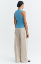 Thinking MU Juliette top blue organic cotton for women | Sophie Stone