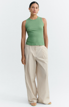 Thinking MU Juliette top green organic cotton for women | Sophie Stone