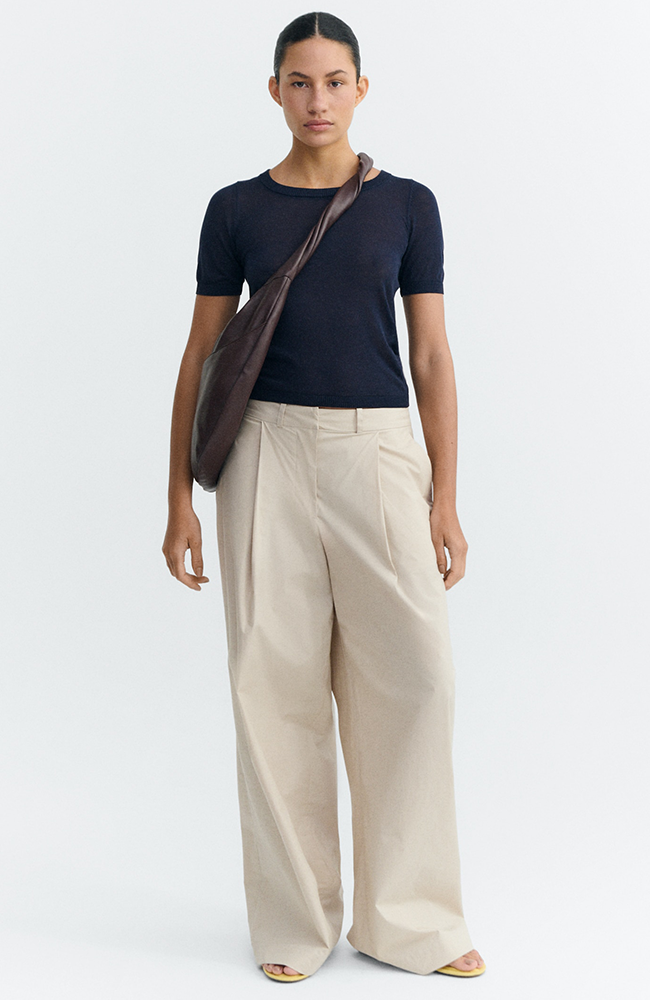 Thinking MU Noctis Top Navy Lyocell TENCEL Damen | Sophie Stone