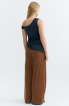 Thinking MU Zohar Top in Organic Cotton, Black, Women's | Sophie Stone