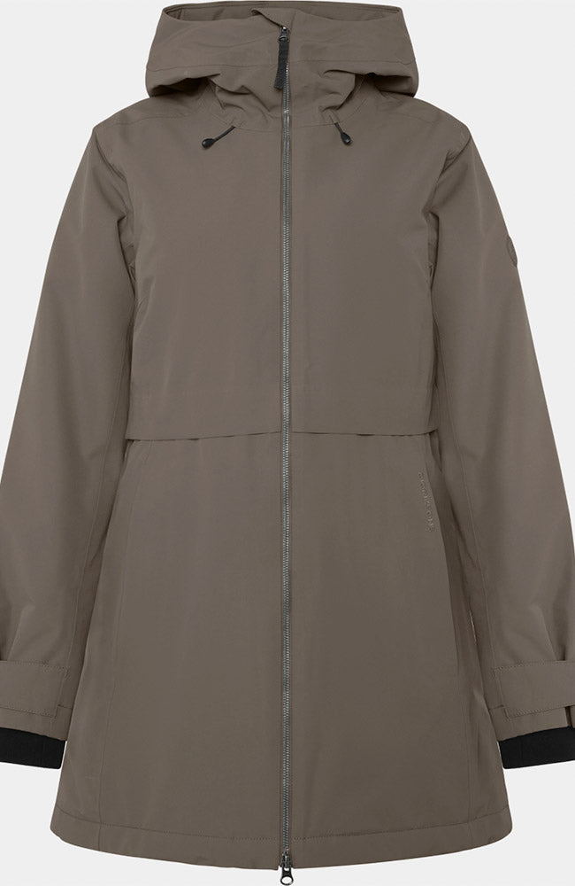 DIDRIKSONS Tiril parka jas mokka brown voor dames | Sophie Stone