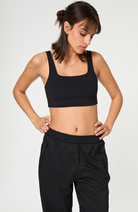 Girlfriend Collective Tommy sports bra black RPET ladies | Sophie Stone