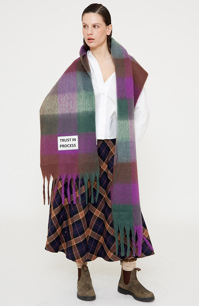 VERB TO DO "Trust in Process" Purple Scarf by Repreve for Women | Sophie Stone