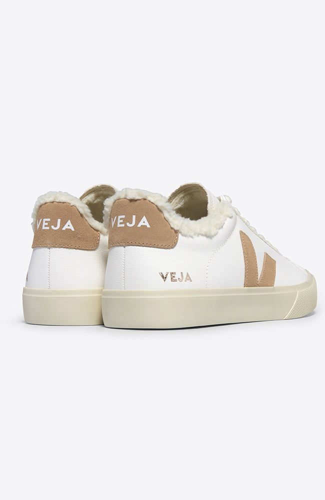 VEJA Campo sneaker white desert made of durable leather ladies