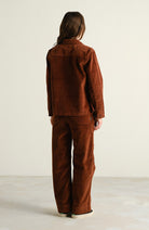 Dedicated Stiby jack corduroy bruin van 100% GOTS bio katoen vrouw | Sophie Stone