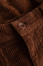 Dedicated Vara workwear broek cappuccino bruin van 98% GOTS bio katoen dames | Sophie Stone
