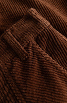 Dedicated Vara workwear broek bruin van 98% GOTS biologisch katoen dames | Sophie Stone