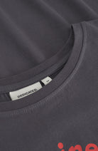 Dedicated Visby happiness t-shirt charcoal bio katoen vrouwen | Sophie Stone