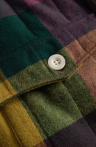 Dedicated Jacket Voxtorp flannel multi color patch van 100% GOTS bio katoen dames | Sophie Stone