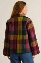 Dedicated Jacket Voxtorp flannel multi van 100% GOTS biologisch katoen vrouw | Sophie Stone