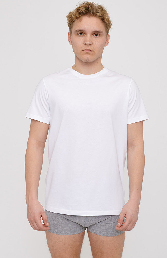 Organic Basics | 2-pack t-shirts wit van biologisch katoen heren | Sophie Stone