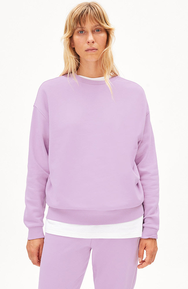 ARMEDANGELS Aarin sweater smart lilac biologisch katoen | Sophie Stone