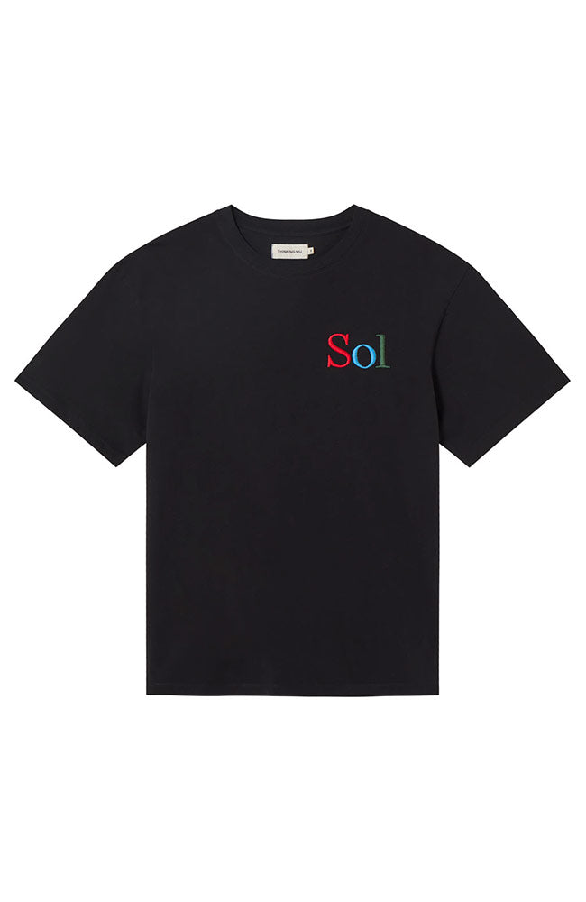 Thinking MU Sol T-Shirt Aaron schwarz aus Bio-Baumwolle für Männer | Sophie Stone