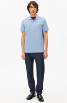 ARMEDANGELS Maario polo wedgwood made from organic cotton for men | Sophie Stone