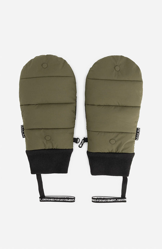 MAIUM wanten army green van 100% gerecycled polyester uniseks | Sophie Stone 