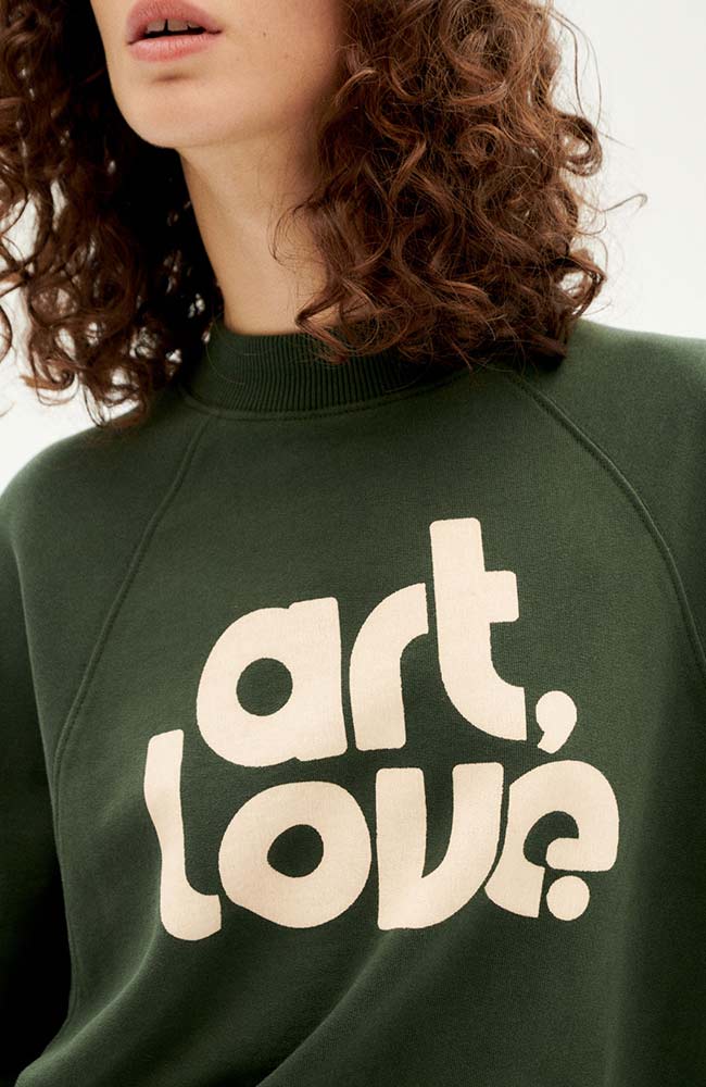 Thinking MU Art&Love sweatshirt van bio katoen | Sophie Stone