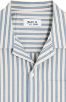 Bask in the Sun Blue Loya organic cotton shirt for men | Sophie Stone