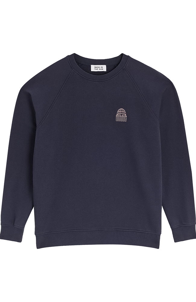 Bask in the Sun Mini to the Sea Sweatshirt Midnight aus Bio-Baumwolle für Herren | Sophie Stone