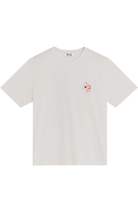 Bask in the Sun Natural Moon T-shirt, white, organic cotton, men's | Sophie Stone
