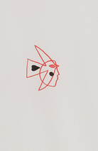 Bask in the Sun Natural Moon T-shirt, white, organic cotton, men's | Sophie Stone