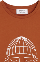 Bask in the Sun To the Sea T-Shirt orange aus Bio-Baumwolle für Herren | Sophie Stone