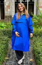 MAIUM Poncho elektrisch blau unisex | Sophie Stone 