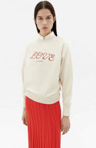 Thinking MU Bonnie sweater love beige from organic cotton for women | Sophie Stone