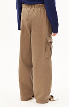 ARMEDANGELS Brushed Cargo Pants, Amberwood, GOTS, 98% Organic Cotton, Women's | Sophie Stone