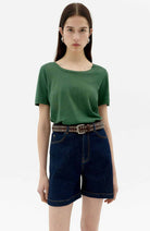 Thinking MU Cassia Hemp T-shirt dill including organic cotton ladies | Sophie Stone