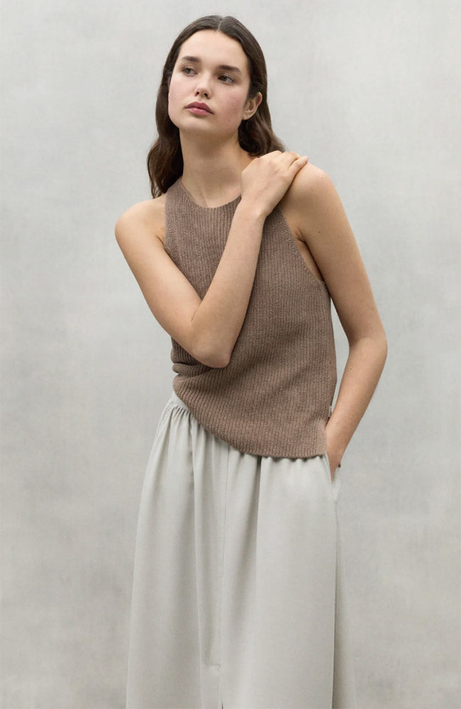 ECOALF Cidro knit top van gerecycled katoen en linnen | Sophie Stone