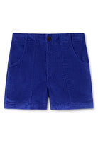 TWOTHIRDS Cockatoo rib shorts ultramarine in organic cotton | Sophie Stone