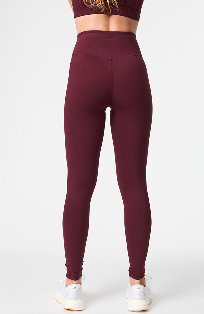 Girlfriend Collective compressive high-rise legging mulberry GRS RPET ladies | Sophie Stone
