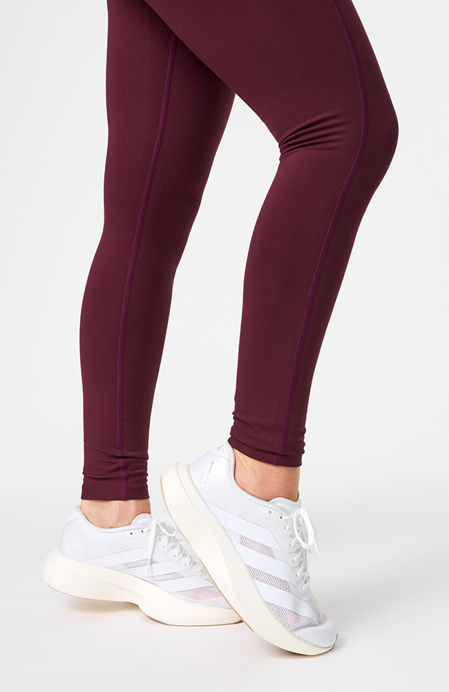 Girlfriend Collective compressive high-rise legging mulberry GRS RPET dames | Sophie Stone