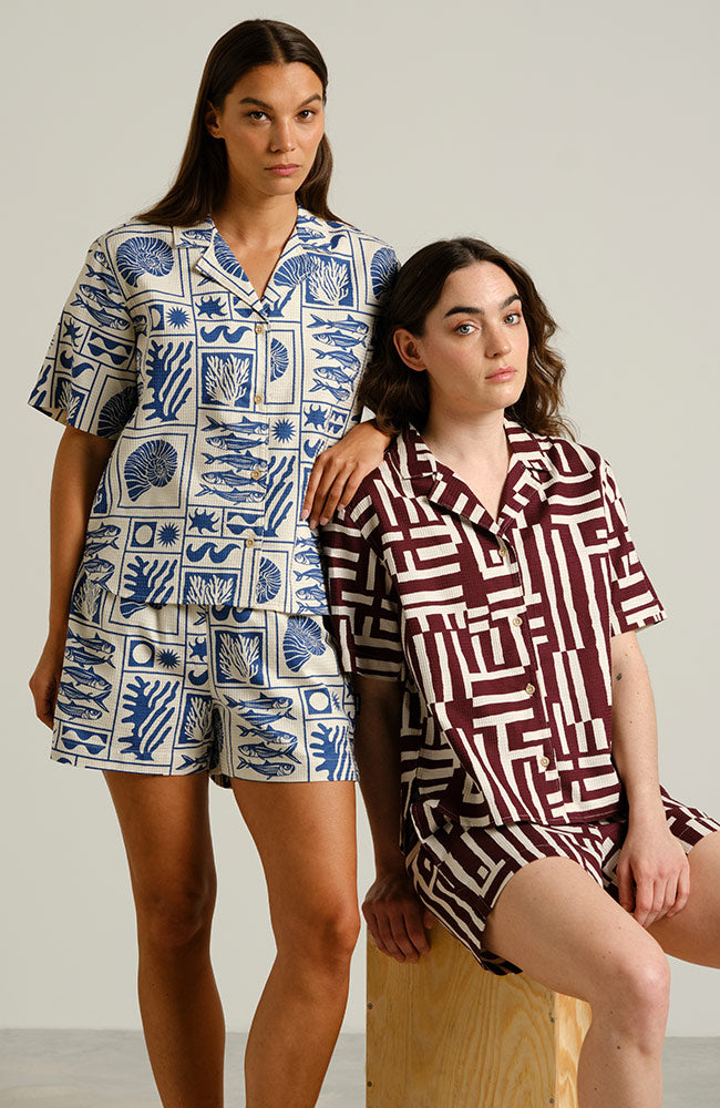 Dedicated Torup Ocean Blouse in Organic Cotton for Women | Sophie Stone