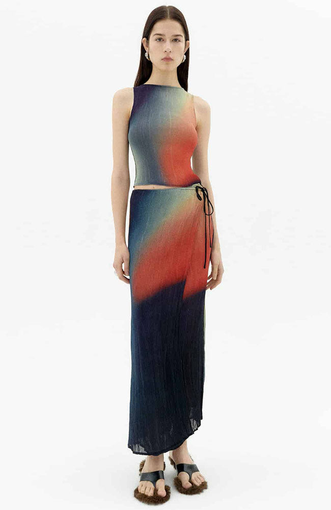 Thinking MU Pauline skirt multicolor in recycled polyester | Sophie Stone