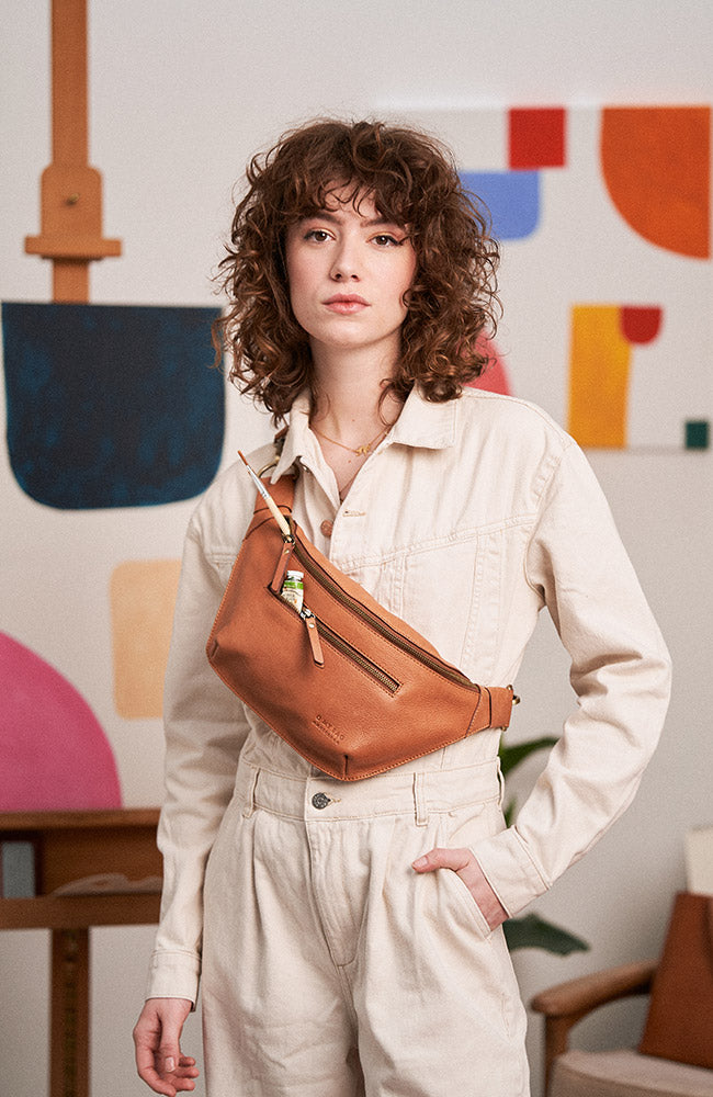 O MY BAG Drew Wild Oak Soft from sustainably tanned leather for women | Sophie Stone